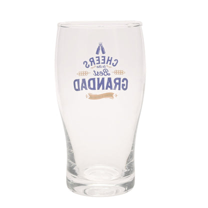 Well Crafted Pint Glass and Coaster Set - Grandad