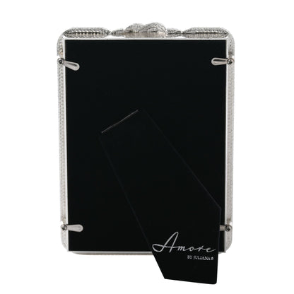 Amore Silverplated Infinity 3D Knot Frame - 4" x 6"