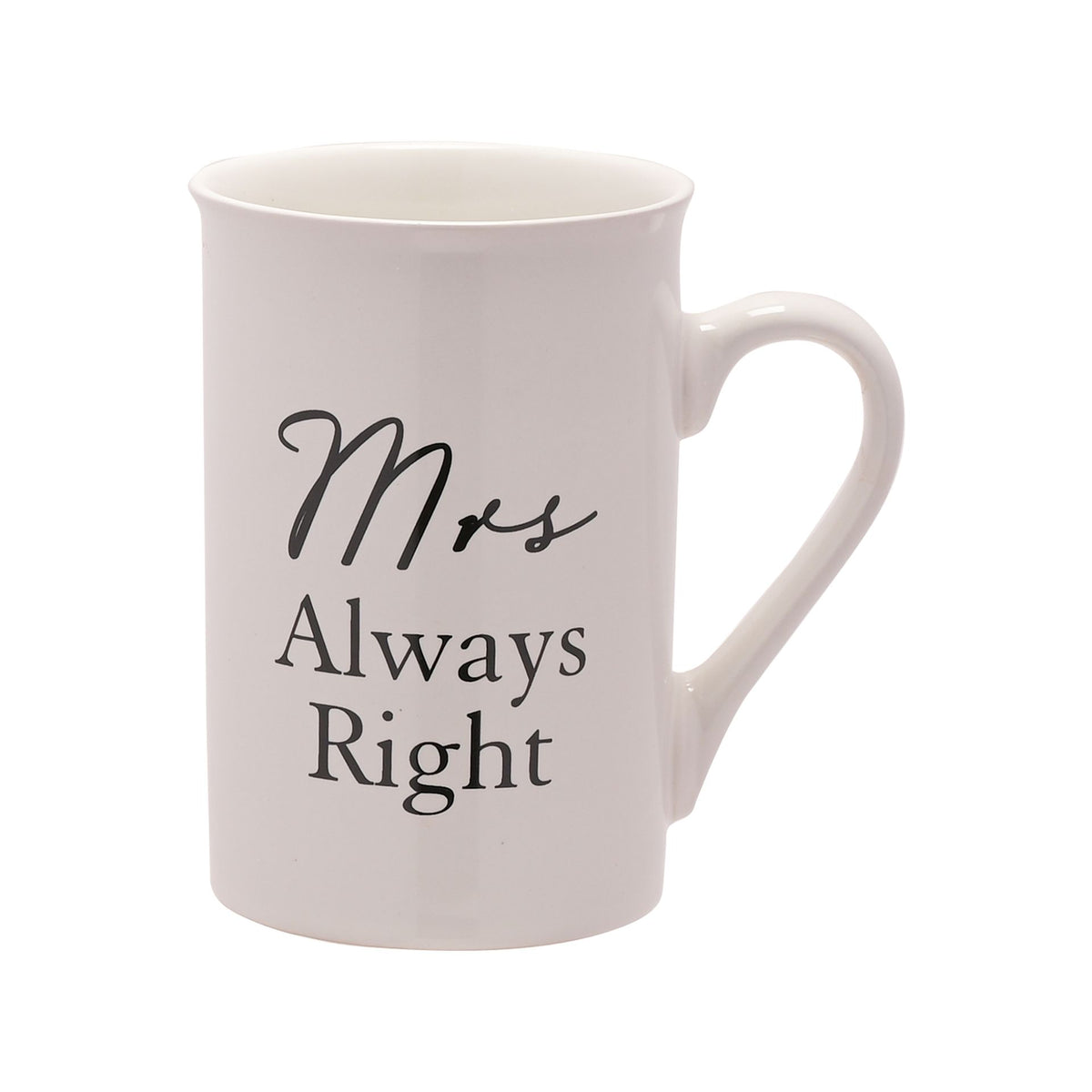 Amore 2 piece Mug Set - "Mr Right / Mrs Always Right"