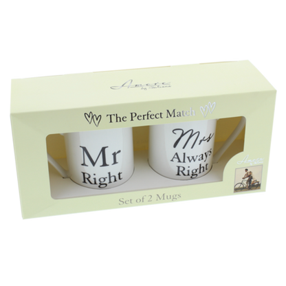 Amore 2 piece Mug Set - "The Boss / The Real Boss"