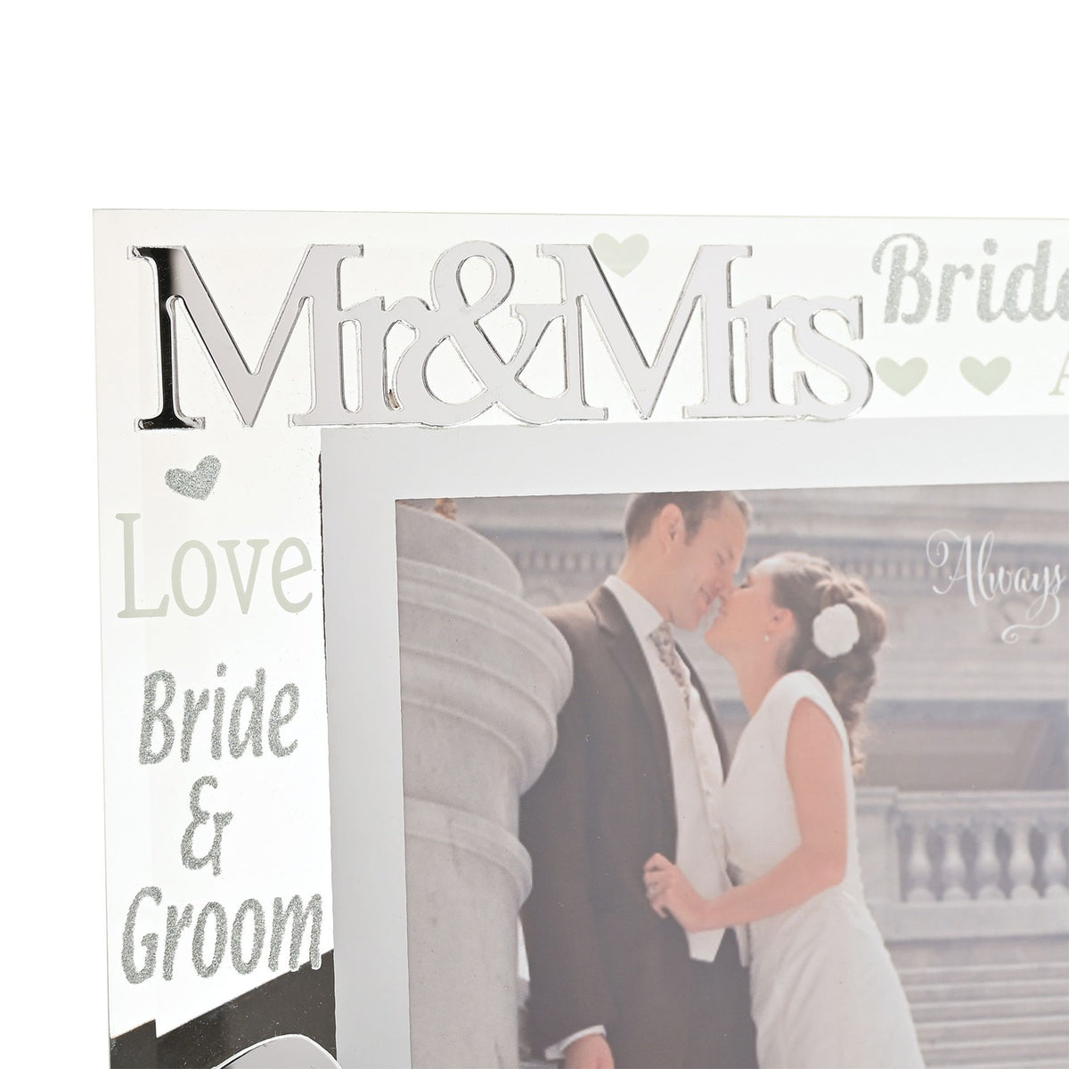 Mirror 3D Words Wedding Frame 6" x 4"