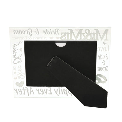 Mirror 3D Words Wedding Frame 6" x 4"