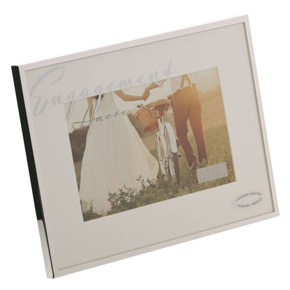 Amore Silverplated Frame Mirror Script 6" x 4" Engagement
