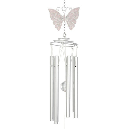 White Butterfly Windchime