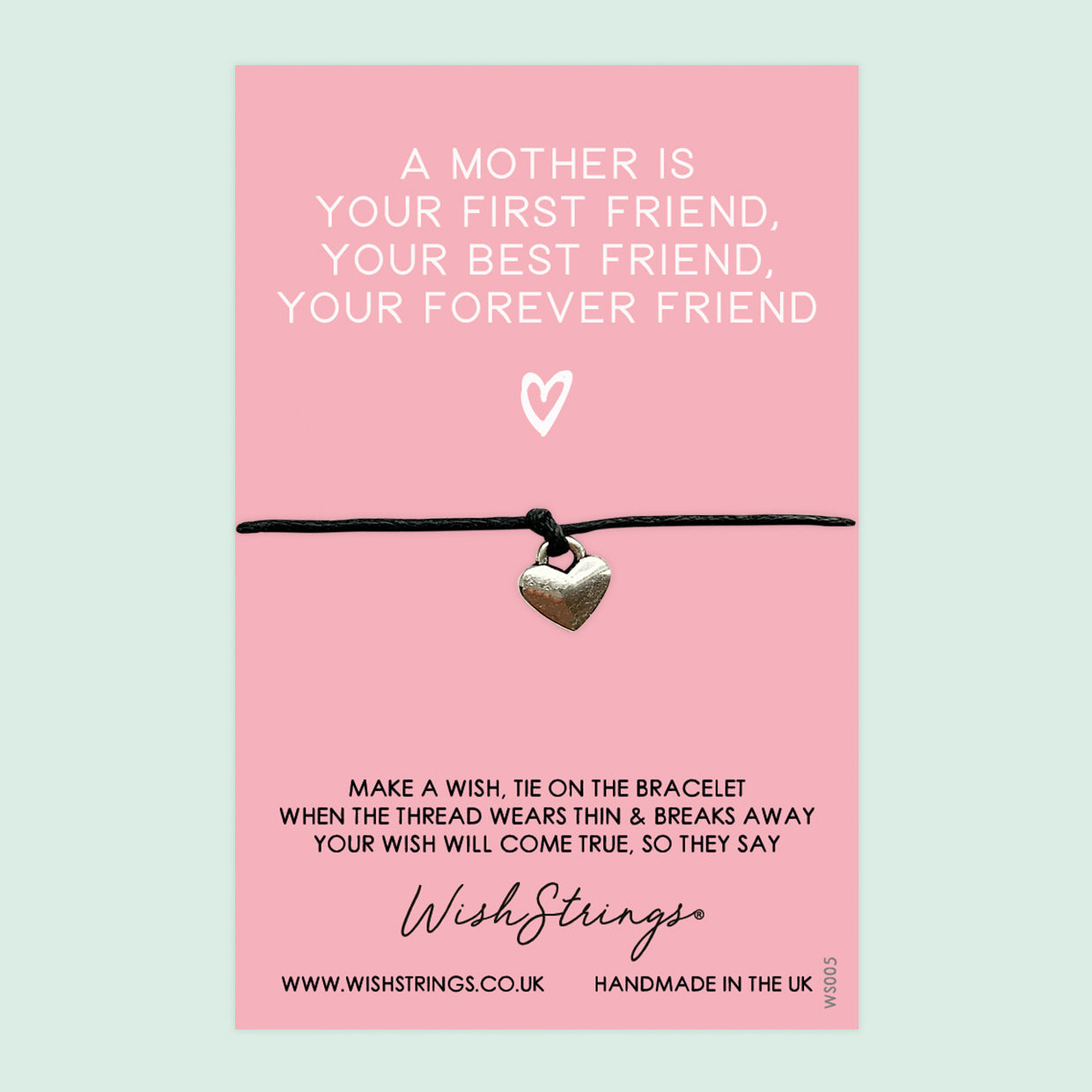 WishStrings ‘Mother, My Best Friend’ Wish Bracelet | Thoughtful Gift for Mum | Meaningful Wish Bracelet to Show Love & Appreciation