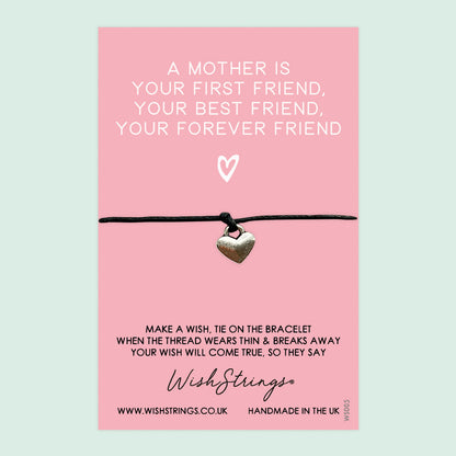 WishStrings ‘Mother, My Best Friend’ Wish Bracelet | Thoughtful Gift for Mum | Meaningful Wish Bracelet to Show Love & Appreciation