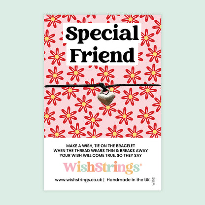 WishStrings ‘Special Friend’ Wish Bracelet | Thoughtful Friendship Gift | Meaningful Wish Bracelet for a Cherished Friend