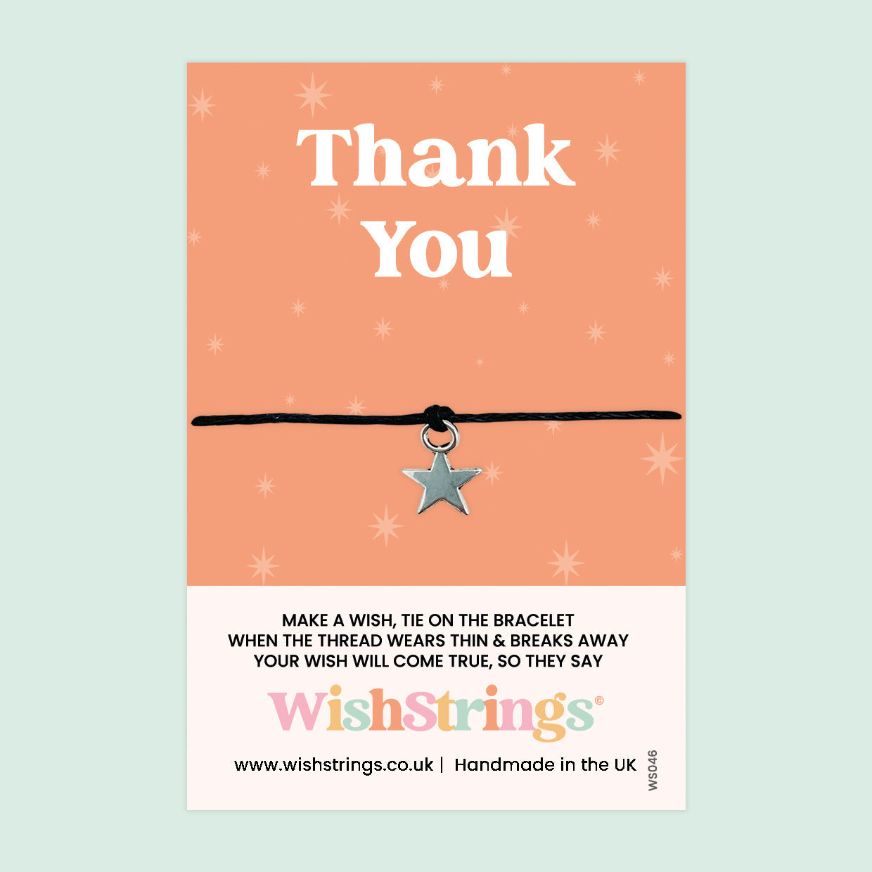 WishStrings ‘Thank You’ Wish Bracelet | Thoughtful Appreciation Gift | Meaningful Wish Bracelet to Show Gratitude & Thanks