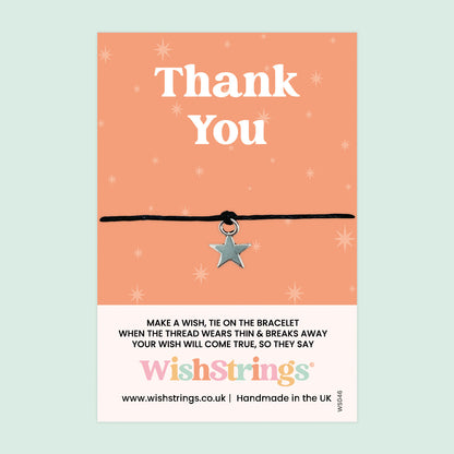 WishStrings ‘Thank You’ Wish Bracelet | Thoughtful Appreciation Gift | Meaningful Wish Bracelet to Show Gratitude & Thanks
