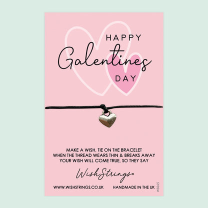 WishStrings ‘Happy Galentine’s Day’ Wish Bracelet | Thoughtful Gift for Bestie | Meaningful Valentine’s Gift for Friends