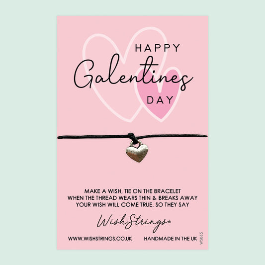 WishStrings ‘Happy Galentine’s Day’ Wish Bracelet | Thoughtful Gift for Bestie | Meaningful Valentine’s Gift for Friends