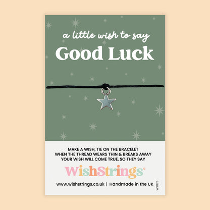 WishStrings ‘Good Luck’ Wish Bracelet | Lucky Charm Gift | Meaningful Bracelet for Exams, New Job & Success