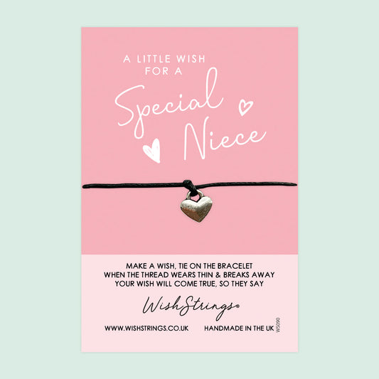 WishStrings ‘Special Niece’ Wish Bracelet | Thoughtful Gift from Auntie | Meaningful Keepsake to Show Love & Appreciation for Your Niece