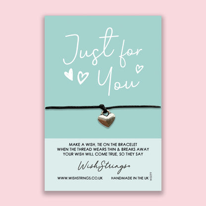 WishStrings ‘Little Wish Just for You’ Wish Bracelet | Thoughtful Gift | Meaningful Keepsake to Show Love & Appreciation