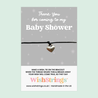WishStrings ‘Thank You for Coming to My Baby Shower’ Wish Bracelet | Thoughtful Gift for Baby Shower Favour | Meaningful Keepsake