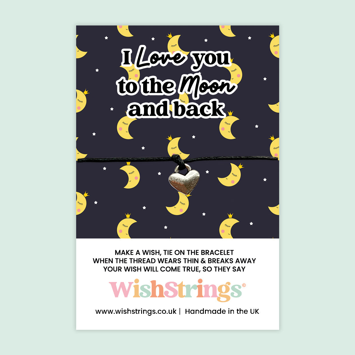 WishStrings ‘I Love You to the Moon & Back’ Wish Bracelet