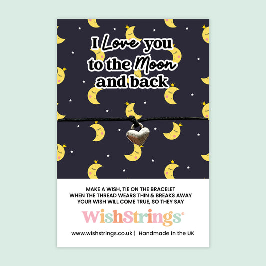 WishStrings ‘I Love You to the Moon & Back’ Wish Bracelet