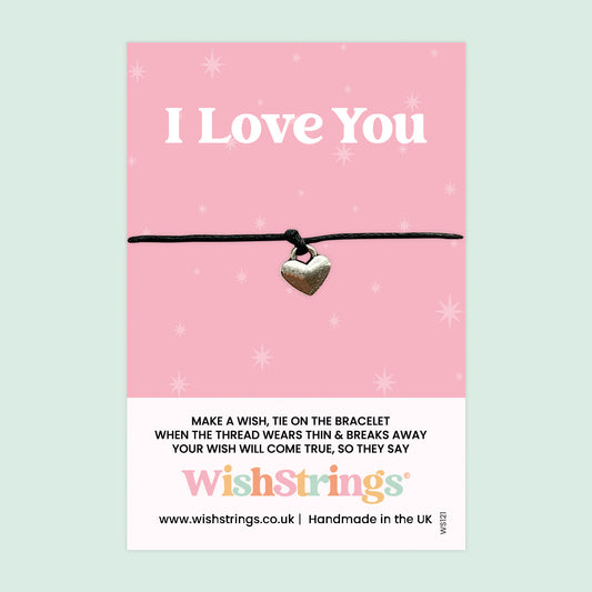 WishStrings ‘I Love You’ Wish Bracelet | Thoughtful Gift for Loved Ones | Meaningful Keepsake to Show Love & Affection