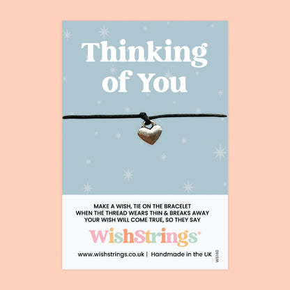 WishStrings ‘Thinking of You’ Wish Bracelet | Thoughtful Sympathy Gift | Meaningful Keepsake for Support & Comfort