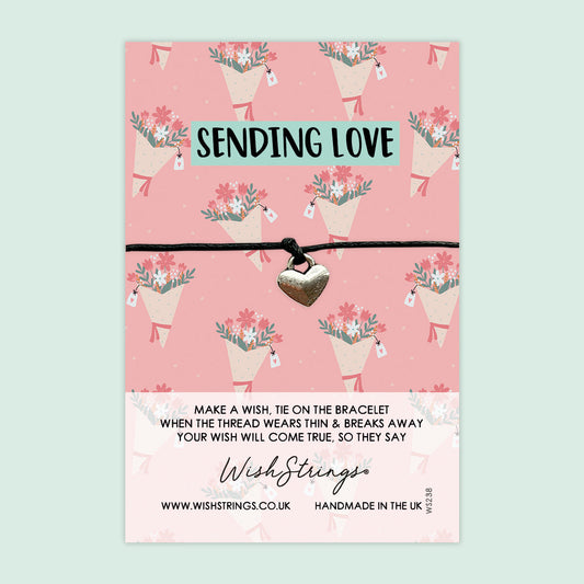 WishStrings ‘Sending Love’ Wish Bracelet | Flower Bouquet Design | Thoughtful Gift for Love, Positivity & Special Occasions