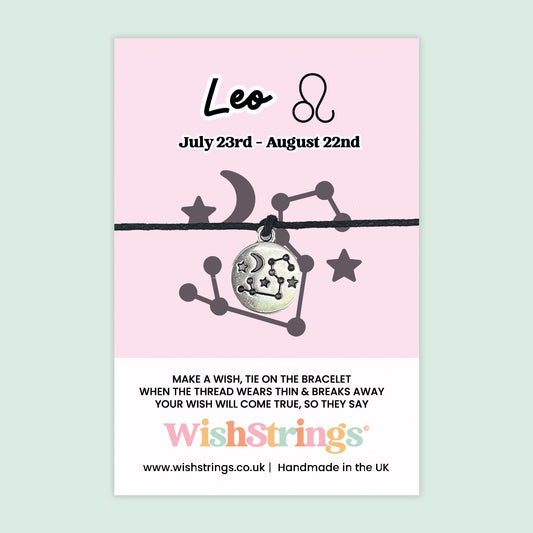 WishStrings ‘Leo’ Star Sign Wish Bracelet