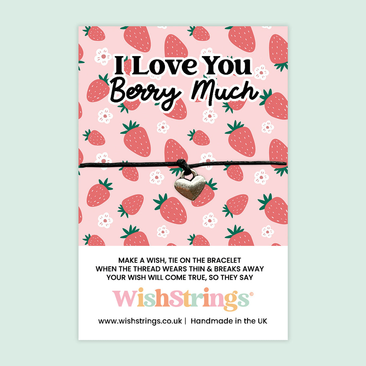 WishStrings ‘I Love you Berry Much’ Wish Bracelet