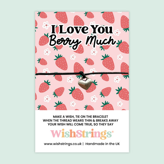WishStrings ‘I Love you Berry Much’ Wish Bracelet