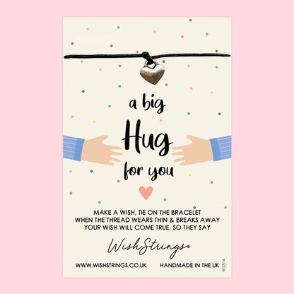 WishStrings ‘A Big Hug’ Wish Bracelet | Thoughtful Gift for Sending Love & Support | Meaningful Keepsake to Show You Care
