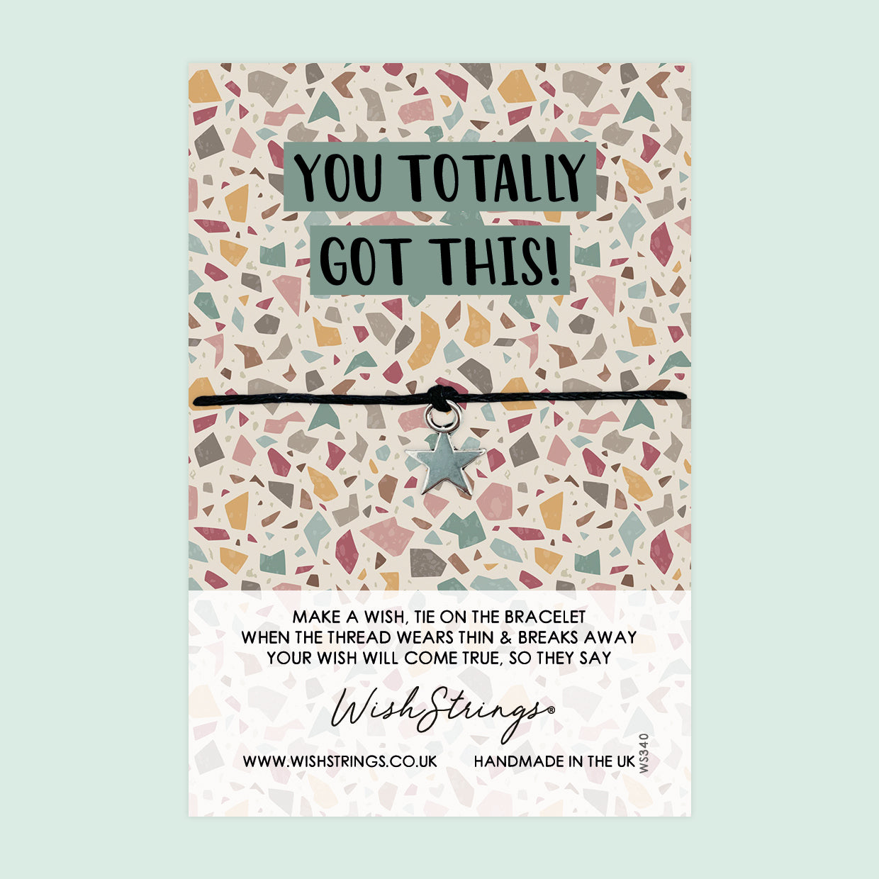 WishStrings ‘You Got This’ Wish Bracelet | Motivational Gift | Meaningful Keepsake for Positivity, Luck & Confidence