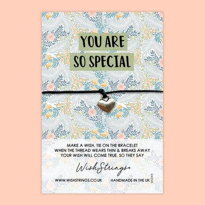 WishStrings ‘You Are So Special’ Wish Bracelet | Thoughtful Thank You Gift | Meaningful Keepsake for Someone Special