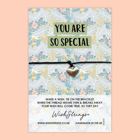 WishStrings ‘You Are So Special’ Wish Bracelet | Thoughtful Thank You Gift | Meaningful Keepsake for Someone Special