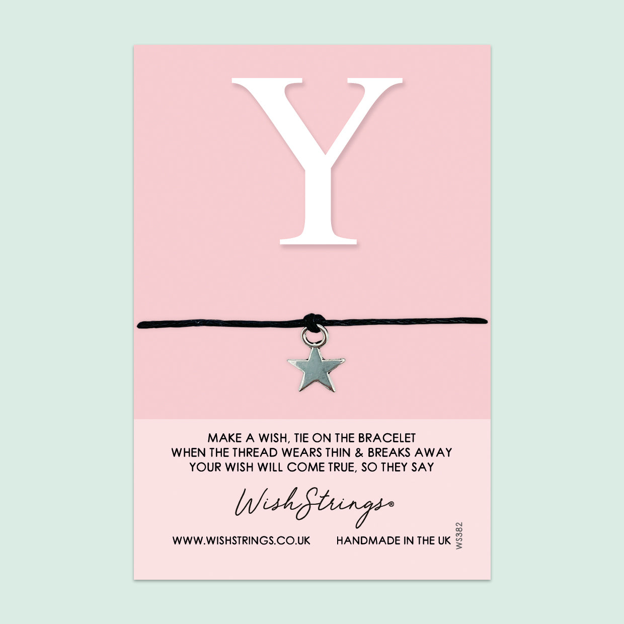 WishStrings ‘Alphabet, Letter Y’ Wish Bracelet | Thoughtful Personalized Gift | Meaningful Keepsake for Initials & Special Connections