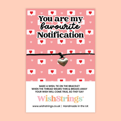 WishStrings ‘My Favourite Notification’ Wish Bracelet