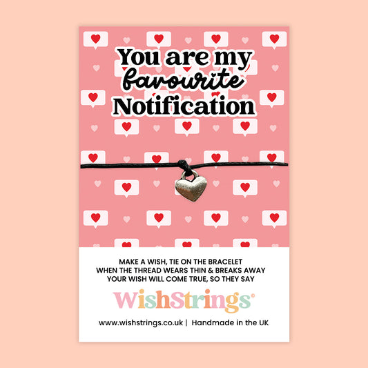 WishStrings ‘My Favourite Notification’ Wish Bracelet