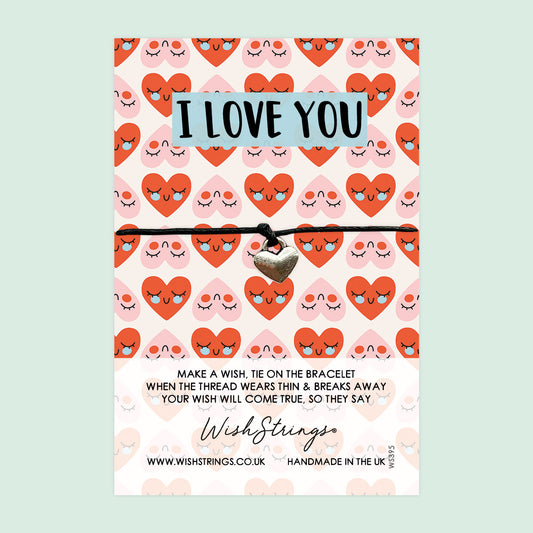 WishStrings ‘I Love You’ Wish Bracelet | Thoughtful Gift for Loved Ones | Meaningful Keepsake to Show Love & Affection