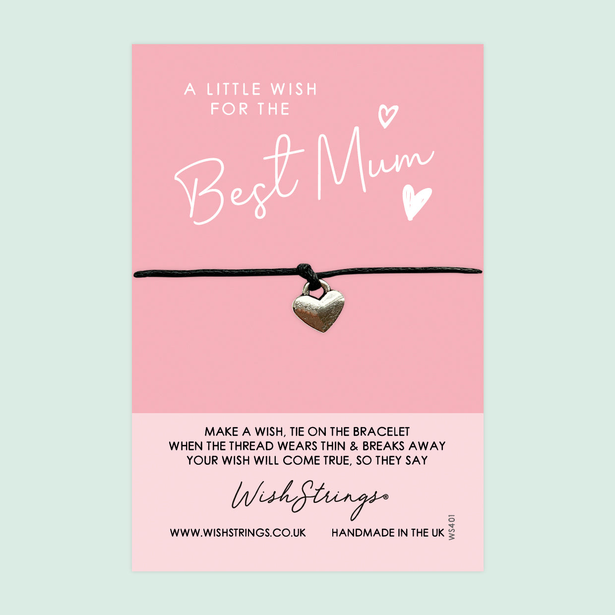 WishStrings ‘Best Mum’ Wish Bracelet | Thoughtful Gift for Mum | Meaningful Keepsake to Show Love & Appreciation