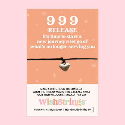 WishStrings ‘999’ Angel Number Wish Bracelet | Embrace New Beginnings | Meaningful Gift for Starting a New Journey