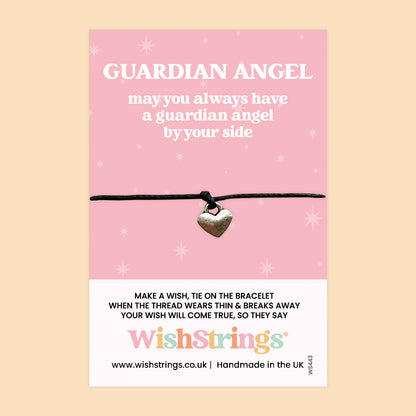 WishStrings ‘Guardian Angel’ Wish Bracelet | Thoughtful Gift for Support | Meaningful Keepsake for Comfort & Protection