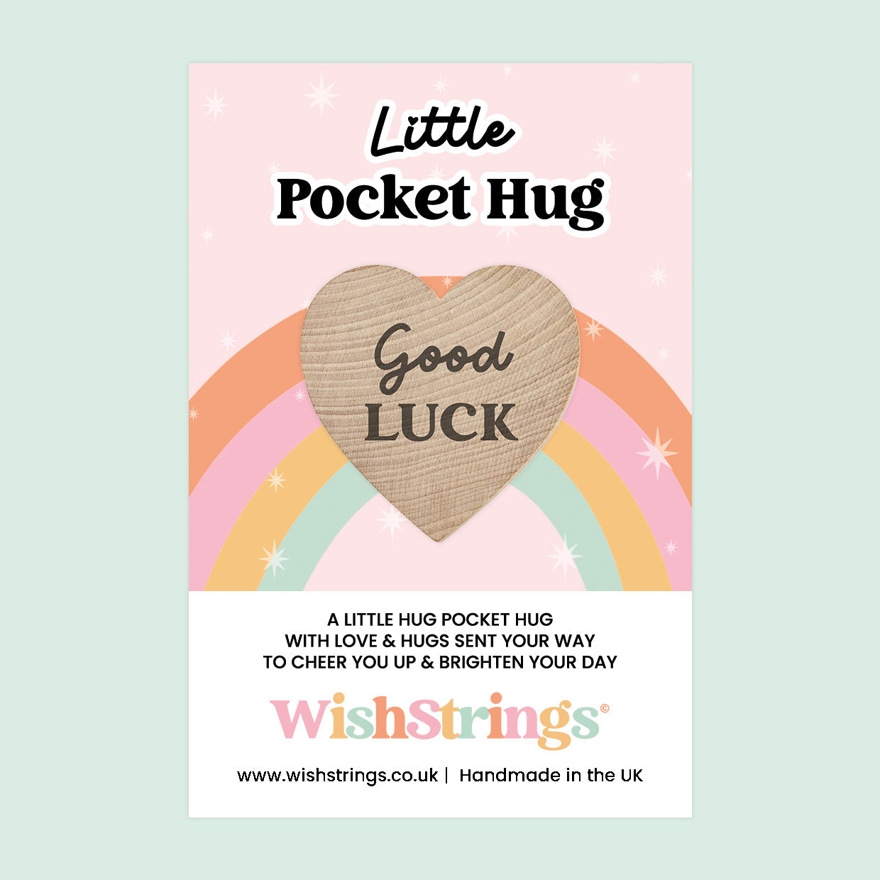 WishStrings Pocket Hug – Good Luck Token | Thinking of You Gift | Encouragement Keepsake | Hug in the Post | Support Gift | New Beginnings Present