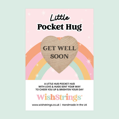 WishStrings Pocket Hug – Get Well Soon Token | Thinking of You Gift | Feel Better Soon | Cheer Up Keepsake | Hug in the Post | Small Thoughtful Gift