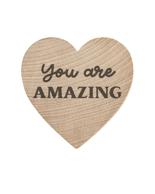 WishStrings Pocket Hug – You Are Amazing Heart Token Gift | Inspirational Keepsake | Thinking of You | Letterbox Gift Under £5 | Handmade in the UK