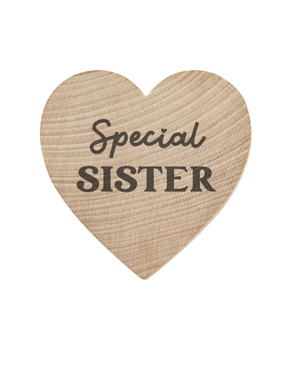 WishStrings Pocket Hug – Special Sister Heart Token Gift | Thinking of You | Friendship & Love Keepsake | Letterbox Gift Under £5 | Handmade in the UK