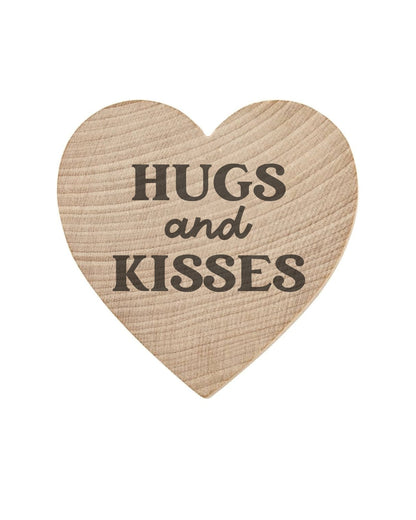 WishStrings Little Pocket Hug | Hugs and Kisses Heart Token | Cute Keepsake Gift | Thinking of You | Letterbox Token for Friends & Loved Ones | XO Hug Gift