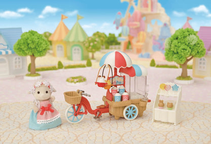 Sylvanian Families Popcorn Delivery Trike Toy Playset for Age 3 and Up