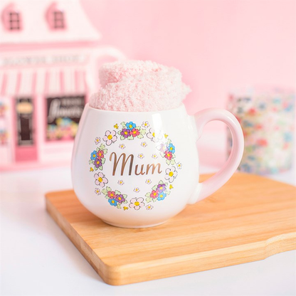 The Floral Edit Mum Mug and Socks Set