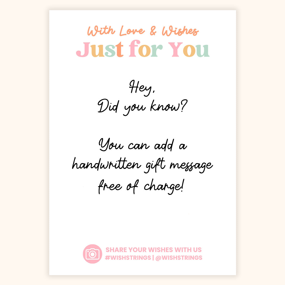 WishStrings ‘Love Between Friends Knows No Distance’ Wish Bracelet