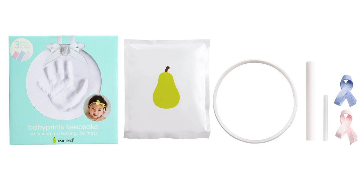 Babyprints Keepsake Hand / Foot Print Hanging Ornament, White