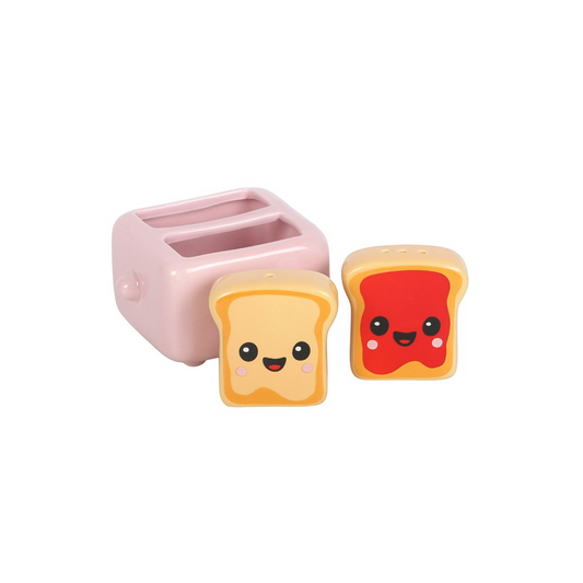 Kawaii Toast Salt and Pepper Shakers