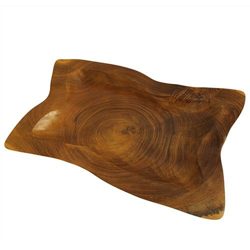 Teak Square Bowl - Approx 20cm
