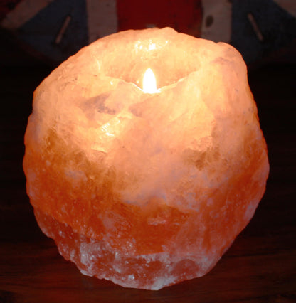 Quality Natural Himalayan Salt Candle Holder